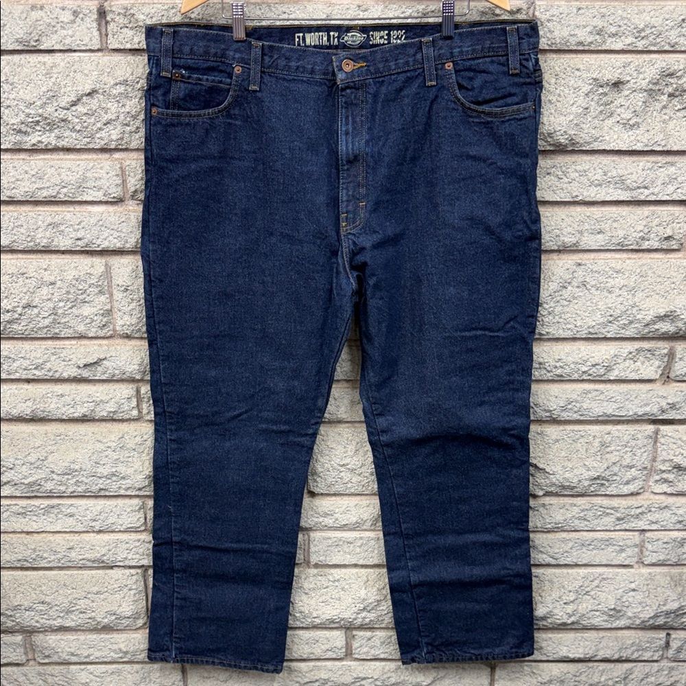 Dickies Men’s Straight with Liner Jeans in Deep Indigo